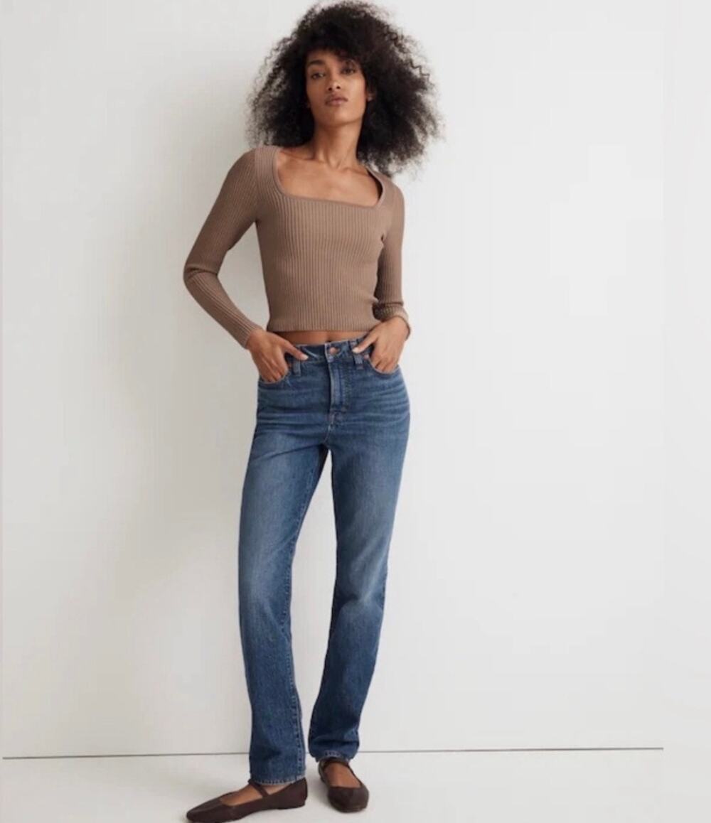 Madewell The Perfect Vintage Jean Women’s Size 26 High Rise Straight Leg EUC